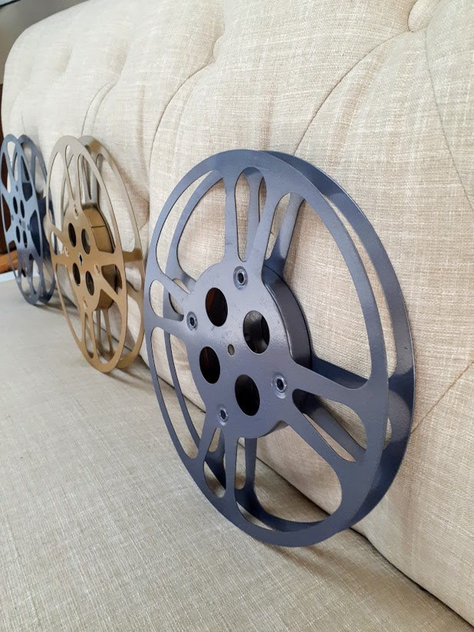 Vintage Movie Reels Metal Film Reels 16mm Film Reels Etsy