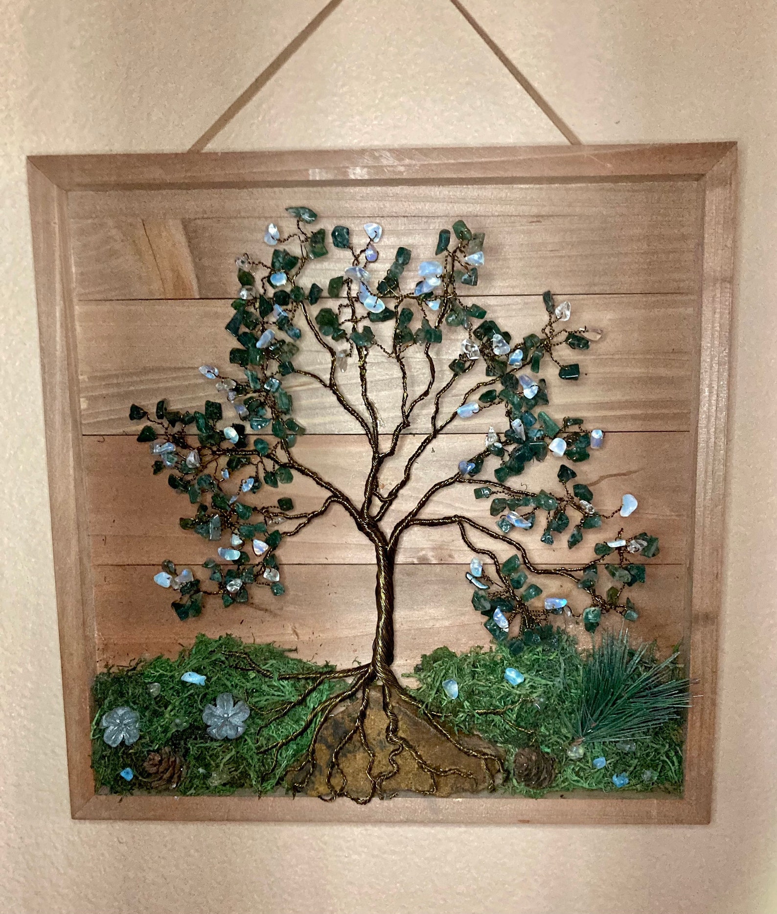 Tree of Life crystals wall hanging Etsy