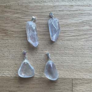 Angel aura quartz pendant