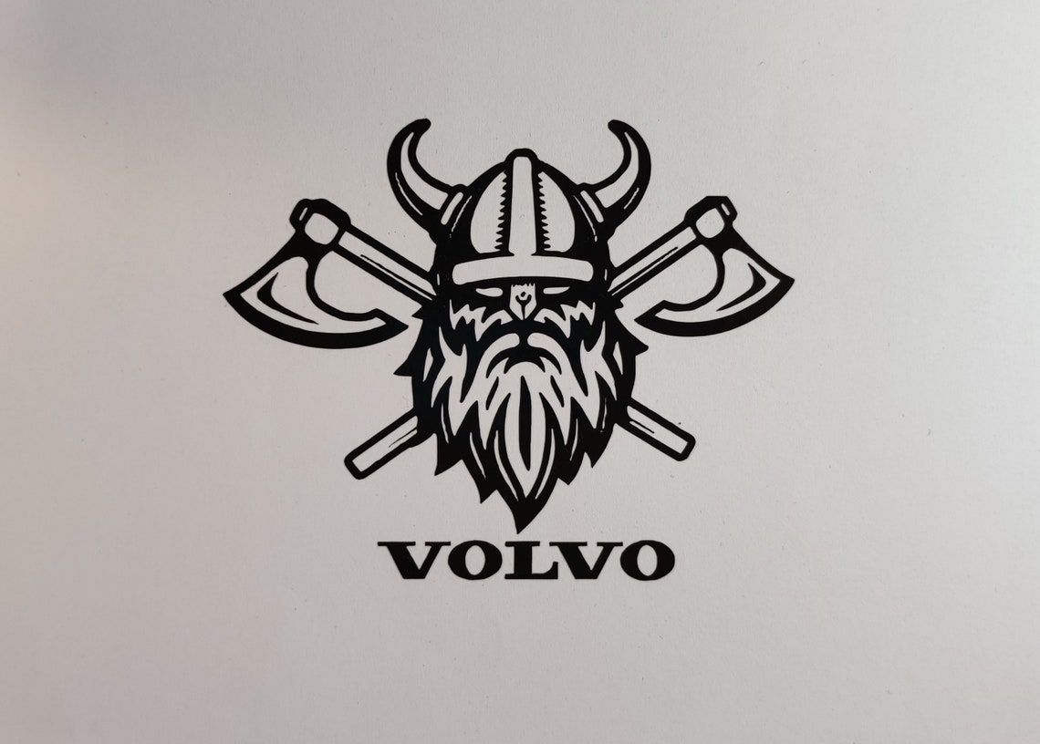 2x Volvo Viking HIGH QUALITY VINYL Logo Stickers Etsy