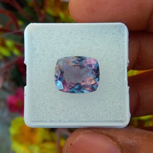 Alexandrite June Birthstone Loose Stone Cushion For Personalized Jewelry Making Projects