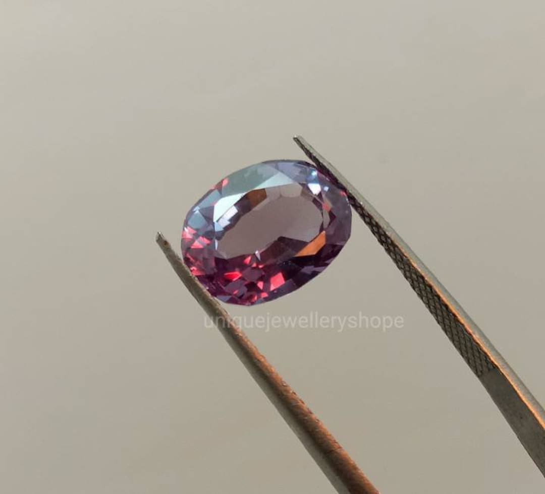 June Birthstone Alexandrite Gemstone: Color Change Oval Faceted