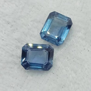 Rare Alexandrite Stone for Jewelry Making, Genuine Loose Emerald Cut  Octagon Pair for Earrings Crafting