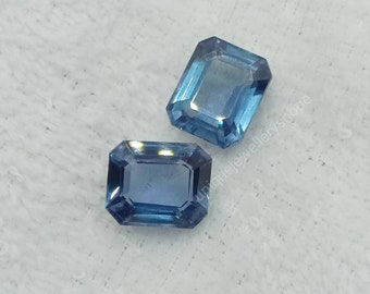 Lab Created Color Change Alexandrite Loose Stone – Octagon Emerald Cut for Jewelry Making