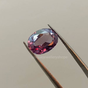 Alexandrite june birthstone ring size loose oval with color changing quality gemstone for making her unique jewelry [6×8 To 10×12mm]