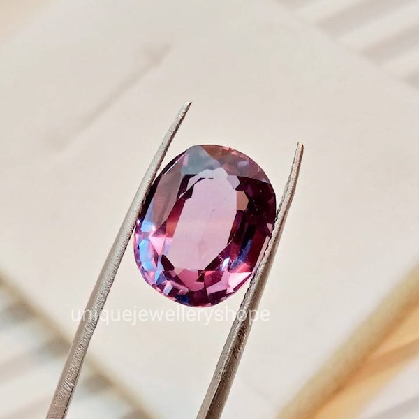 Alexandrite Multi Color Change Alexandrite Top Quality Loose Faceted Gemstone Oval Cut 6×4To10×12 mm Rings Size Handmade jewelry Stones.