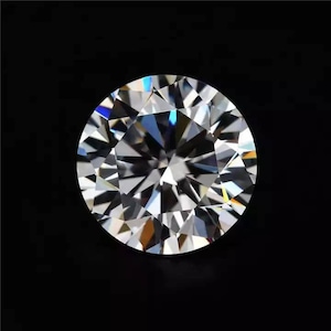 White Russian CZ Diamond Stones, Faceted Round Cubic Zirconia Crystal Diamond Loose Stones, Luxury Jewelry Making Stones 10 MM Big CZ Round