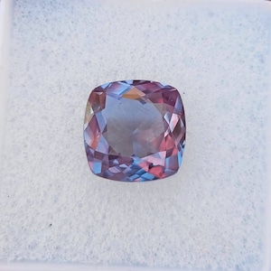 Color Changing Alexandrite Loose Stone Cushion, June Birthstone For Your Ring & Personalized Jewelry Making 9 MM Size