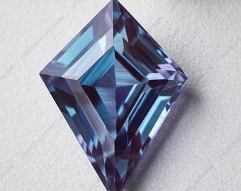 Kite Cut Alexandrite Loose Stone: Color Change Gemstone, June Birthstone