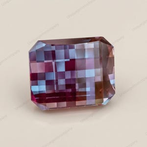 Alexandrite Gemstone Pixel Cut Loose Octagon Color Change Stone (8x10mm to 15x20mm)