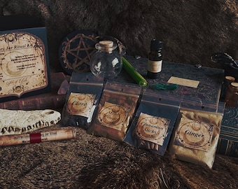 Money Jar Ritual Kit - Ritual, Money, Spells Kit, Witch Kit, Witchcraft, Handmade