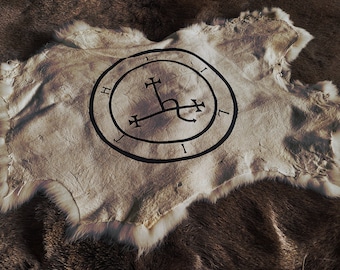 Lilith-Kaninchenfell – Altar, Opfertuch, Ritual, Hexerei, Handarbeit