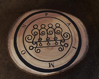 Paimon Altar Plate - Witchcraft, Handmade, Altar, Offering