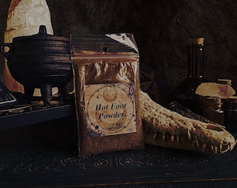 Hot Foot Powder - Magical Powders and Herbal Blends, Magic, Witchcraft, Voodoo, Hoodoo, Rituals, Spiritual, Exorcism