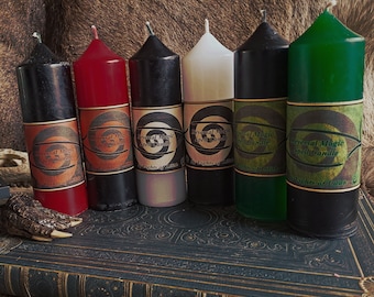 Reversal Candle - Reversal Magic, Witchcraft, Voodoo, Hoodoo, Magic, Candle Magic, 2 Color Candle