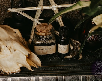 Banishing Oil by Lights of Lilith - Huile spirituelle / rituelle, Voodoo, Hoodoo, Sorcellerie, Protéger, Bannissement