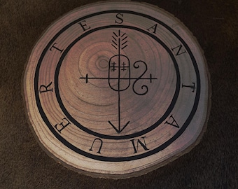 Santa Muerte Altar Plate - Witchcraft, Handmade, Altar, Offering