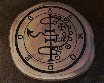 Asmodeus Altar Plate - Witchcraft, Handmade, Altar, Offering