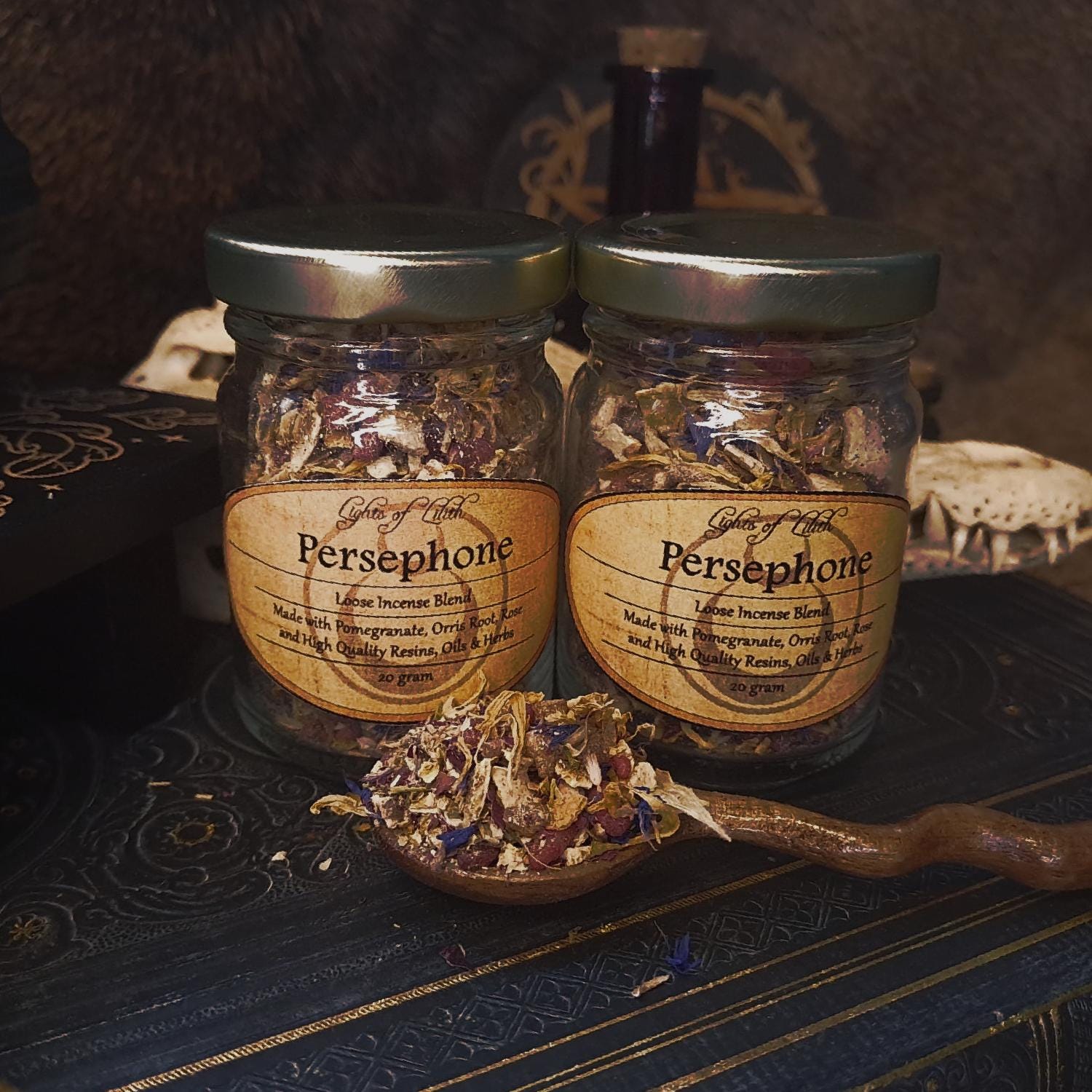 Persephone Incense - Loose Incense Blend, Herbs to Burn, Ritual Incense, Spells, Witchcraft, Magic, Granular Incense