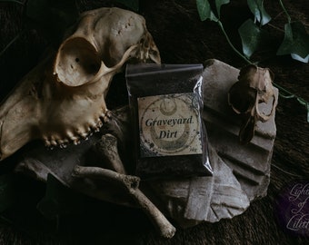 Graveyard Dirt – Graveyard Earth, Cemetery Dirt, Voodoo, Hoodoo, Witchcraft, Ritual Objects, Wicca, Protection, Spells
