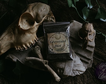 Friedhofserde – Friedhofserde, Voodoo, Hoodoo, Hexerei, Ritualgegenstände, Wicca, Schutz, Zauber