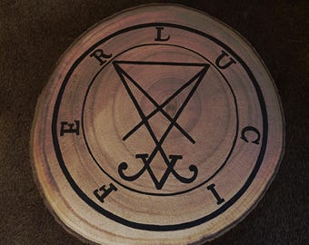 Lucifer Altar Plate - Witchcraft, Handmade, Altar, Offering