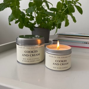 Cookies and Cream Scented Soy Wax Candle