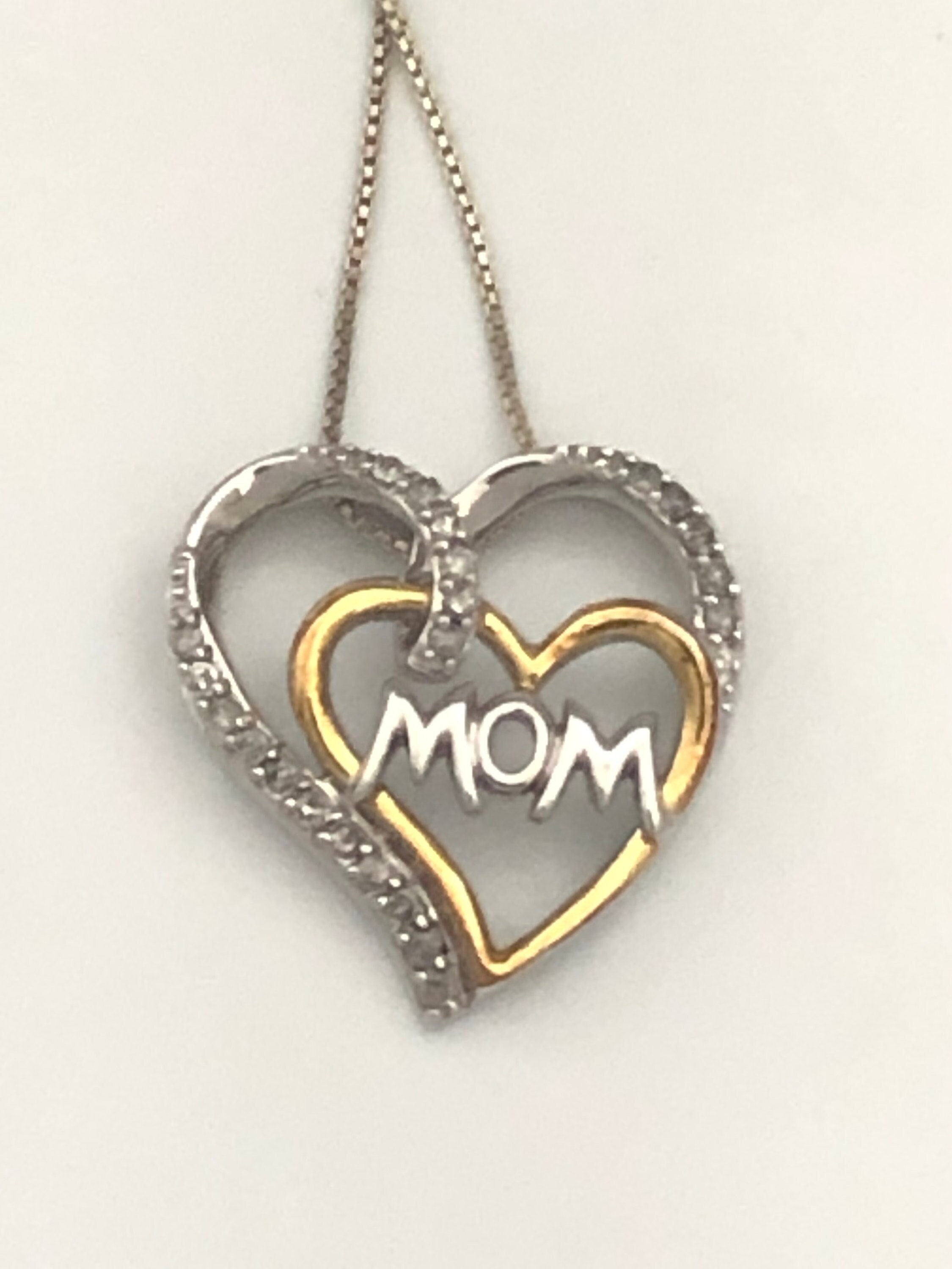 Necklace Sterling Silver 16in Polished Vermeil Heart w/ 2in ext Necklace Sterling Silver 16in Polished Vermeil Heart w/ 2in ext