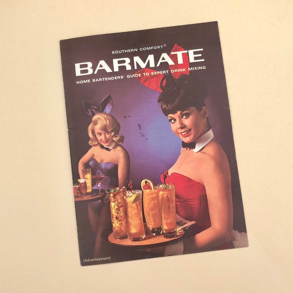 Playboy June 1965 Barmate Mixed Drink Recipes with Southern Comfort Whiskey Vintage Advertising Photos and Illustrations