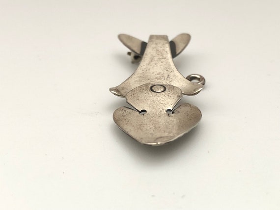 ORB Modernist Dog Brooch Sterling Silver by Otto … - image 3