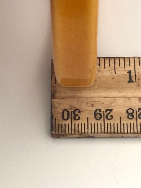 Square Butterscotch Bakelite Bangle Bracelet, Vin… - image 10