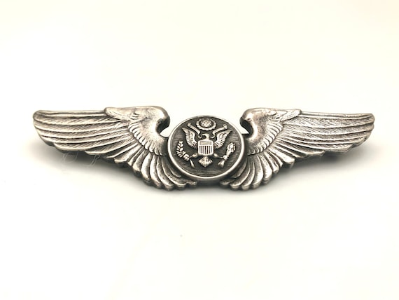 WWII Sterling Silver Air Crew Wing Pin - American Emblem Co. - Etsy