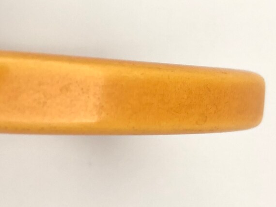 Square Butterscotch Bakelite Bangle Bracelet, Vin… - image 5