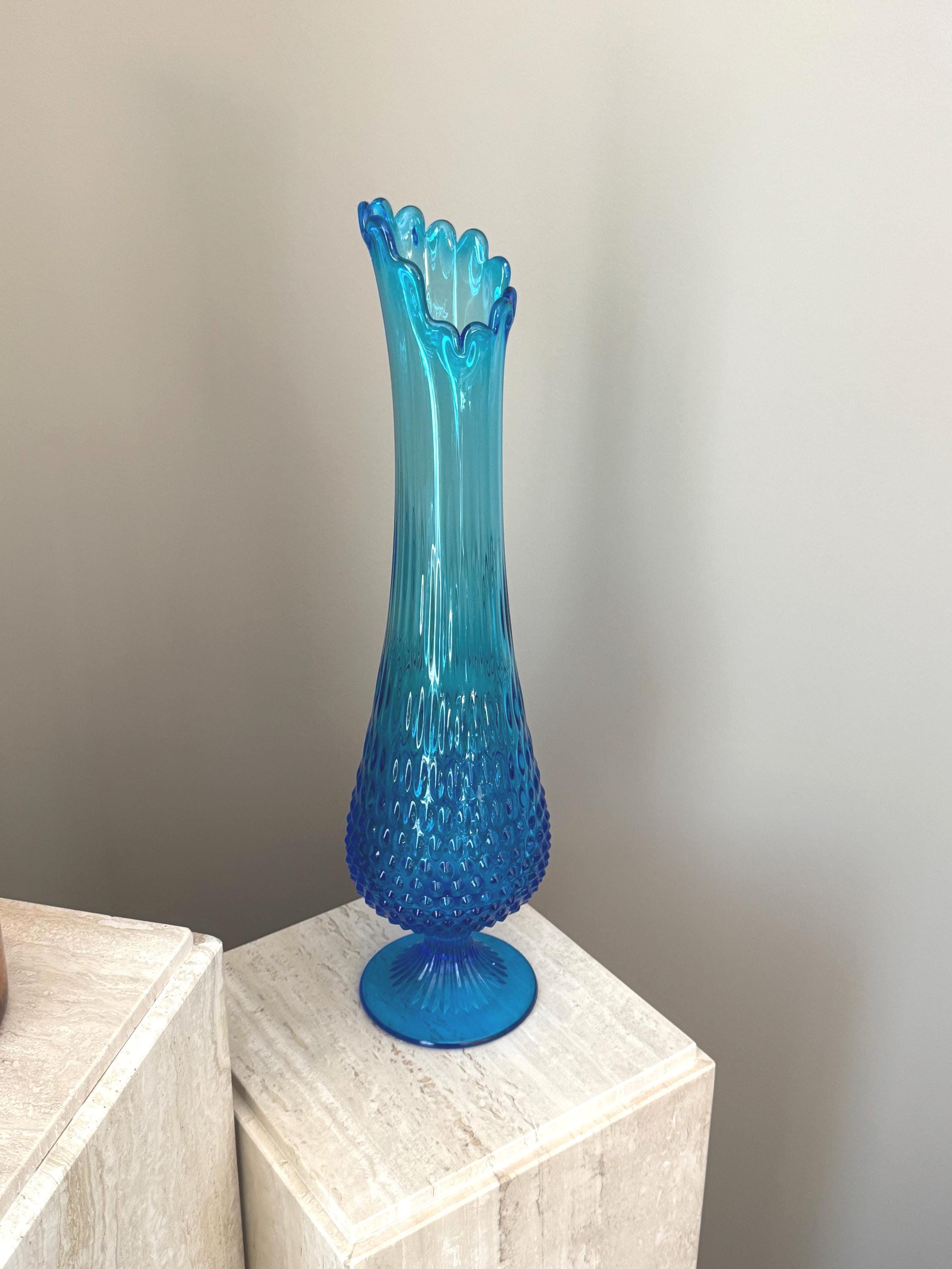 Blue Fenton.swung Vase - Etsy