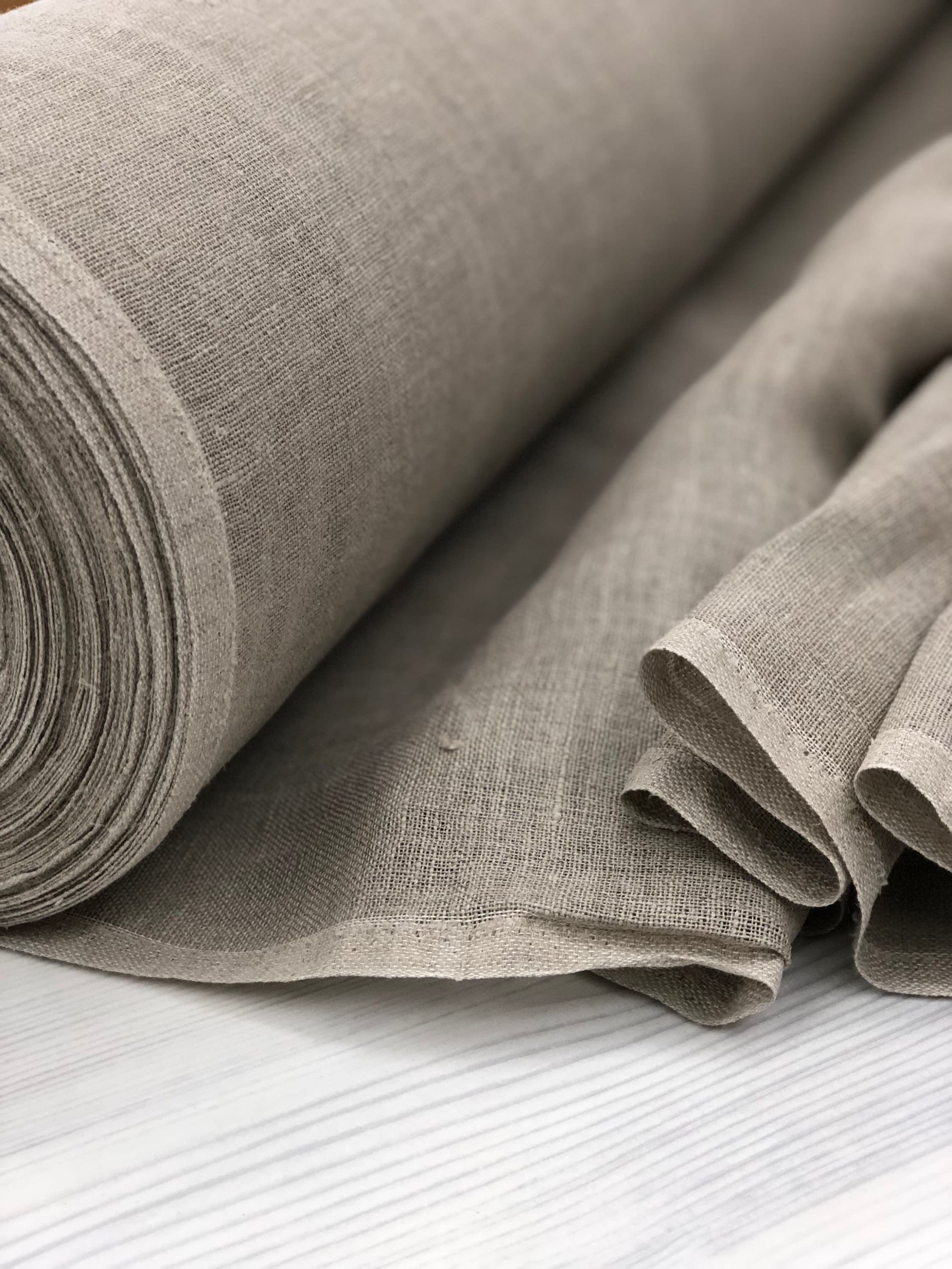 Linen fabric natural Flax Linen eco friendly vegan Etsy