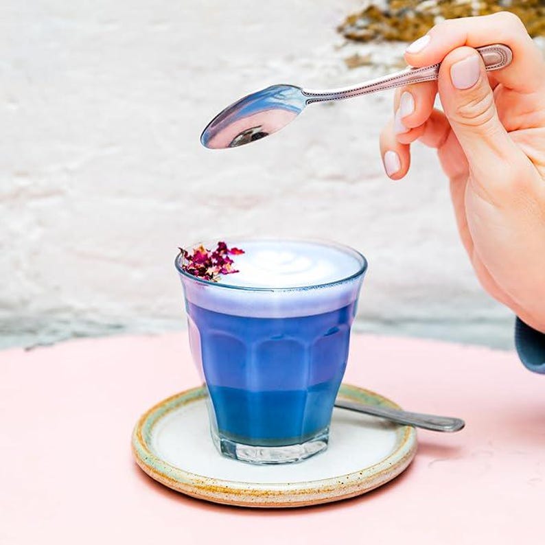 Drink Botanicals Premium Grade Blue Matcha Powder. Blue Matcha Coffee Latte, Tea, Baking Blue Food Coloring. 45+Servings, 45 Grams,1.058 Oz image 5