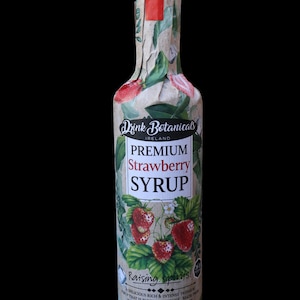 Premium Strawberry Syrup Puree | | High Natural Fruit Content | Made from the Juice & Pulp of Strawberries | 30 Servings | 500ml