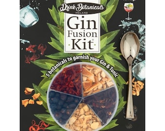 Gin Fusion Kit | Makes 15+Gins | Premium Gin & Tonic Garnishes | Gin Spice Kit | Ideal Gift for Gin Lovers | Drink Botanicals Ireland