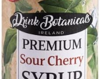 Premium Sour Cherry Syrup Puree | Made from the Juice & Pulp of Sour Cherries | High Natural Fruit Content | 30 Servings | 500ml