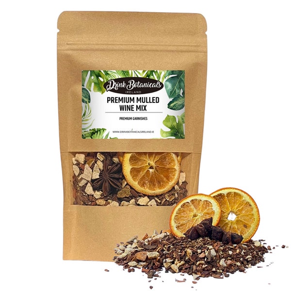 Premium Mulled Wine Mix (70g) / Mulled Wine Blend / Gluhwein Spice / Hot Christmas Wine.Makes 2 Liters of Mulled Wine. Muslin Bag Included.