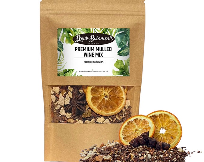 Premium Mulled Wine Mix (70g) / Mulled Wine Blend / Gluhwein Spice / Hot Christmas Wine.Makes 2 Liters of Mulled Wine. Muslin Bag Included.