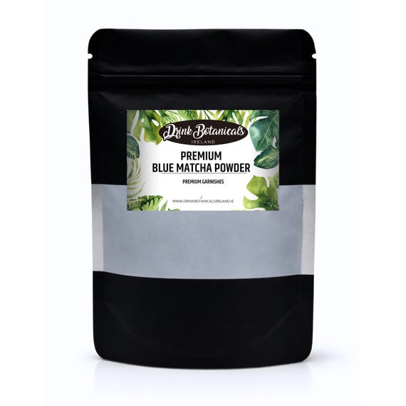 Drink Botanicals Premium Grade Blue Matcha Powder. Blue Matcha Coffee Latte, Tea, Baking Blue Food Coloring. 45+Servings, 45 Grams,1.058 Oz