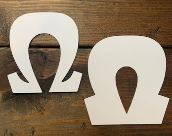 Omega Greek Letter Stencil / Sorority & Fraternity / DIY