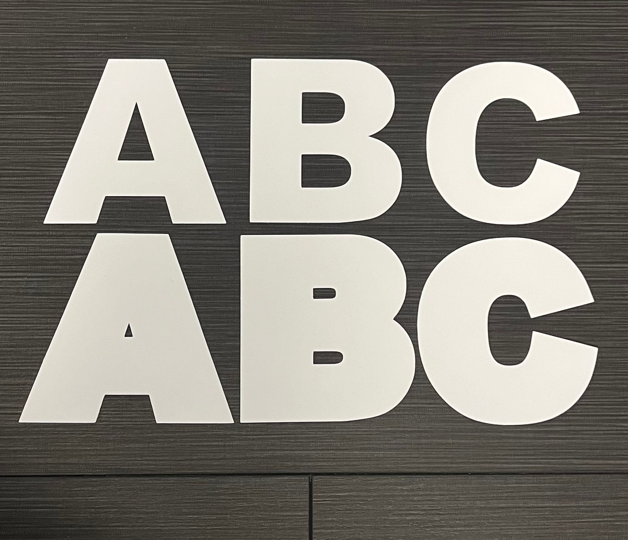 Full Set of English Alphabet Stencils Arial Futura Font Options