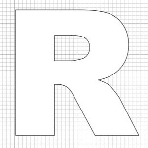Letter Stencil 'R' / English Alphabet Stencils / DIY - Etsy