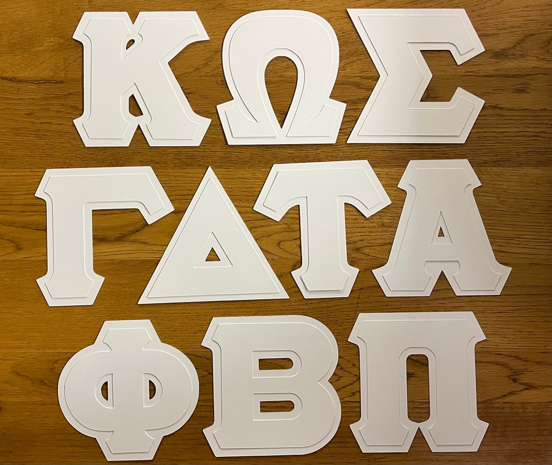 Favorites Ten Pack of Greek Letter Stencils / Pi, Alpha, Phi, Beta ...
