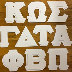 Favorites Ten Pack of Greek Letter Stencils / Pi, Alpha, Phi, Beta ...