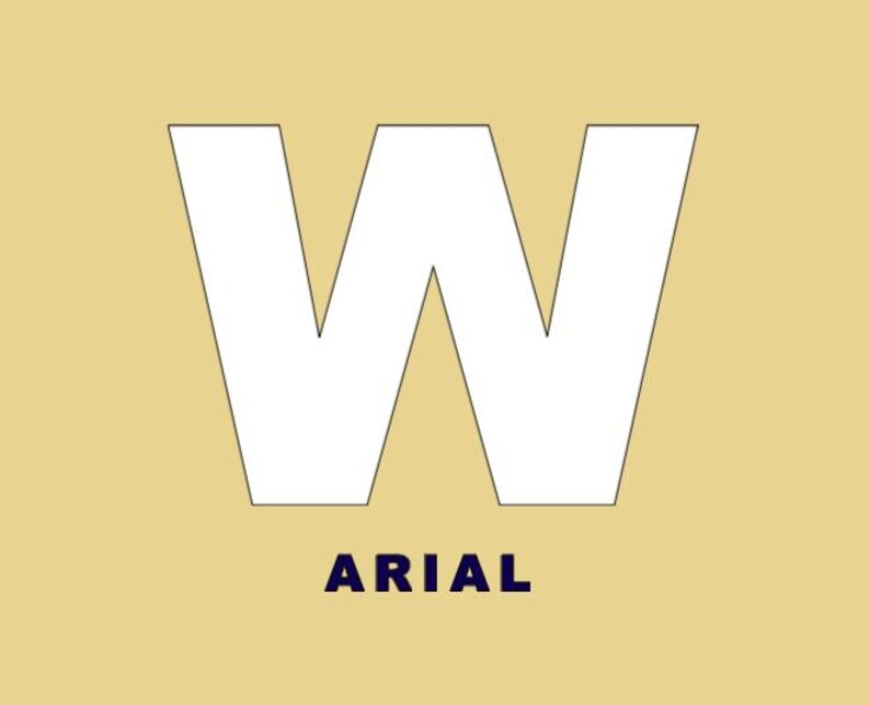 Letter Stencil 'W' / English Alphabet Stencils / DIY - Etsy