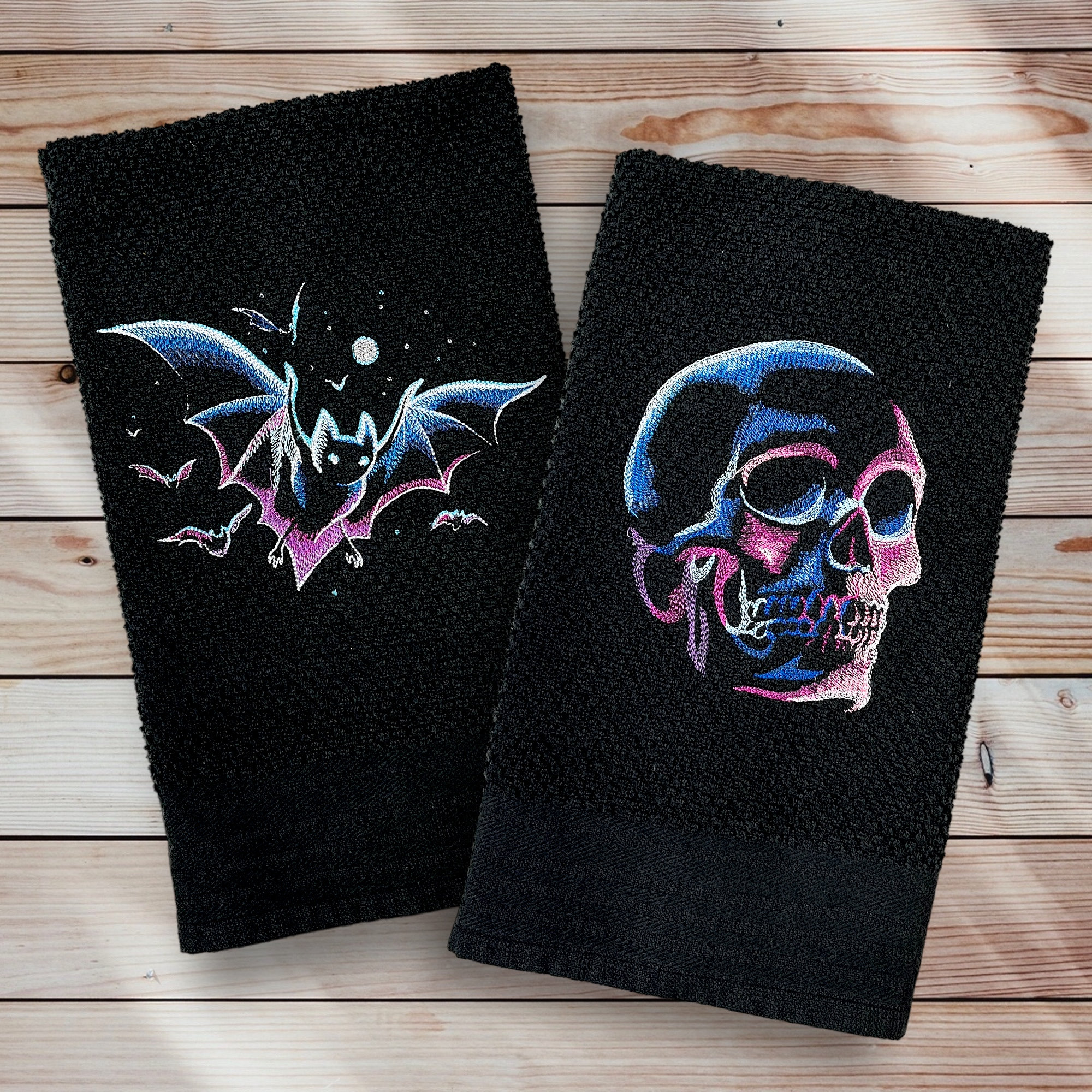 ELLEGARDEN　skull bath towel Skull & Goth Towels – Everything Skull Clothing Merchandise