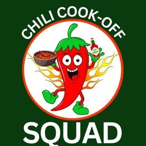 Chili Cook Off Squad Sofortiger digitaler Download PNG-PDF-jpeg DIY machen T-Shirts-Zeichen Poster For Chili Contest Red Chili Pepper